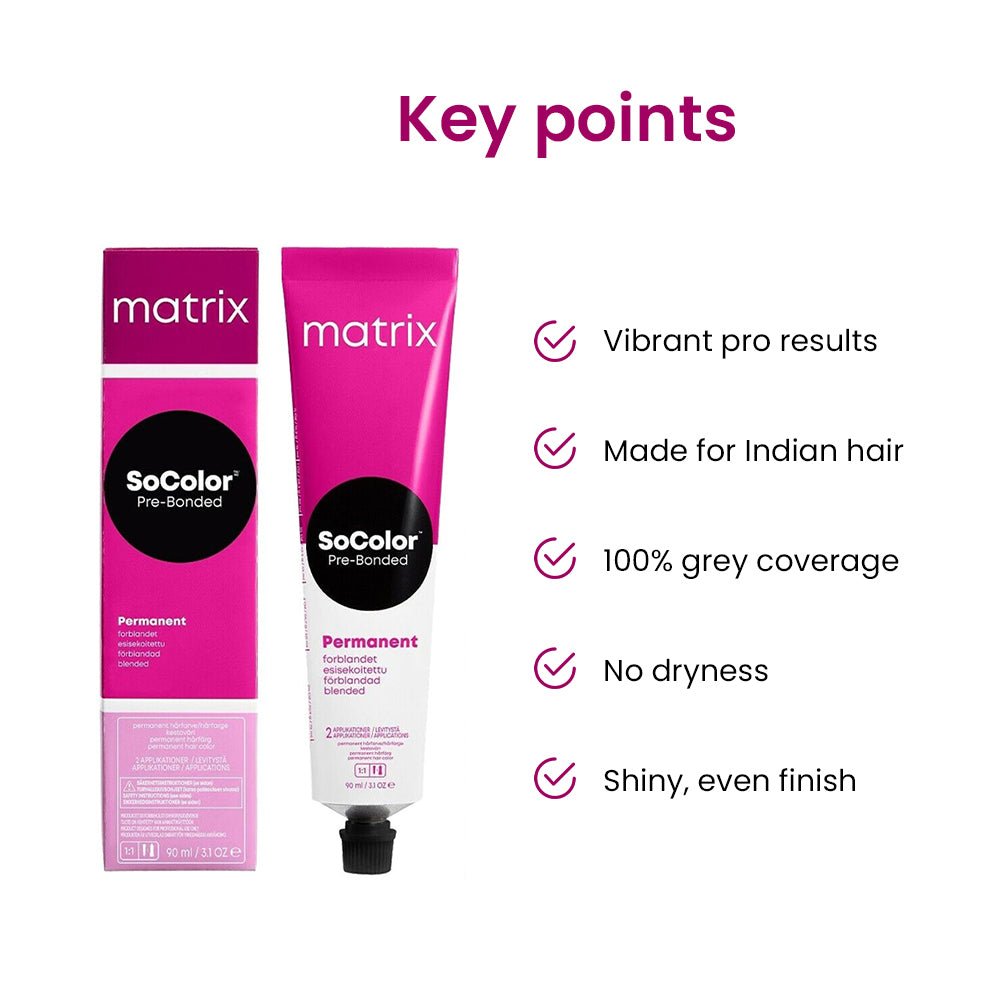 Matrix SoColor Permanent Hair Color Shade No. 4 Medium Brown – Long Lasting Grey Coverage (90g) - Image 3