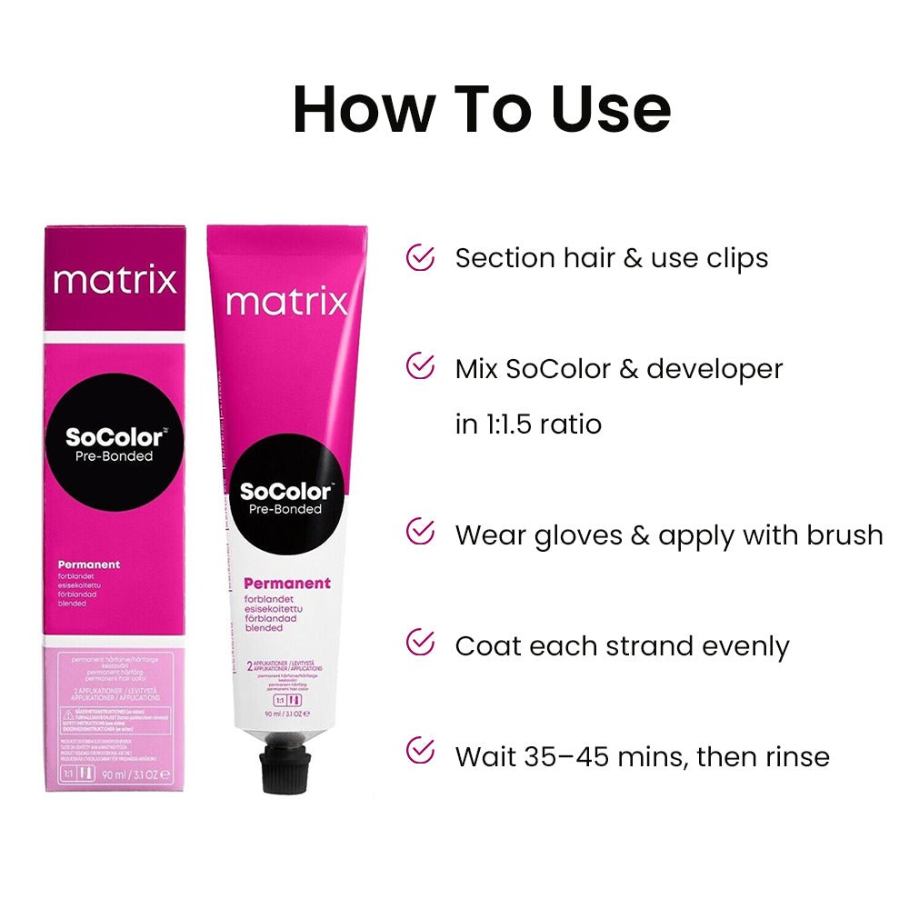 Matrix SoColor Permanent Hair Color Shade No. 4 Medium Brown – Long Lasting Grey Coverage (90g) - Image 4