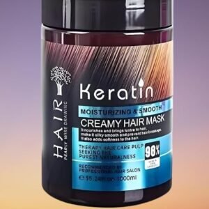 Keratin Hair Spa Professional Hair Mask | Deep Repair & Smoothening for Dry, Damaged & Frizzy Hair | Salon Quality Care | 1000 ml