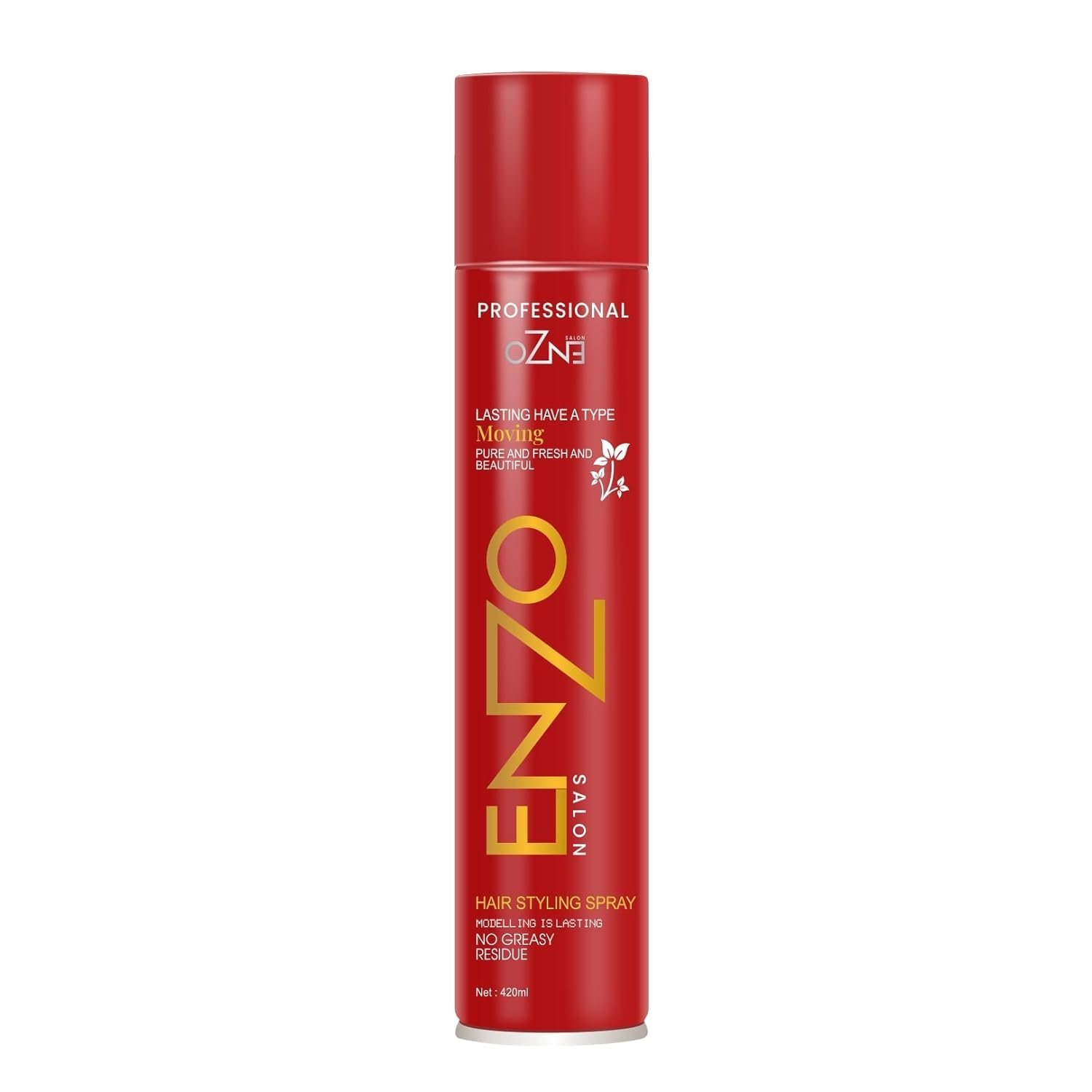 Enzo Hair Spray 420 ML | Strong Hold Styling Spray | Long Lasting Finish | Pack of 1