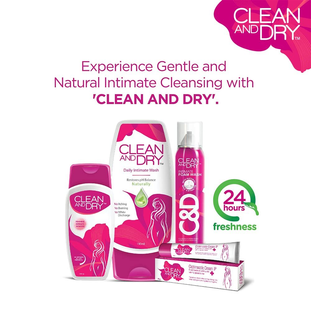 Clean & Dry Daily Intimate Hygiene Wash for Women | 190 ml - Image 3