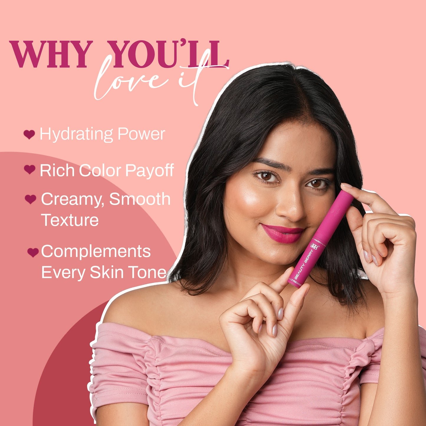 Beauty Berry Pout Perfection Non Transfer Lipstick | Roughe - Image 5