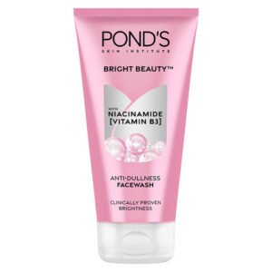 Pond's Bright Beauty Anti-Dullness Face Wash with Niacinamide (Vitamin B3) | Spot-Less Glow & Clinically Proven Brightness | 150 g