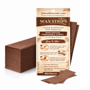 Jalandharwale Professional Non Woven Wax Strips – Gentle & Effective Hair Removal (80 Pieces)