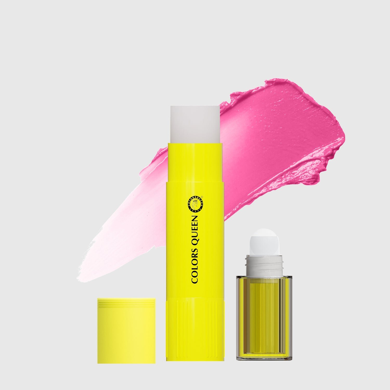 Colors Queen 2 in 1Lip Oil & Balm Duo for Soft, Smooth & Nourished Lips | Lemon