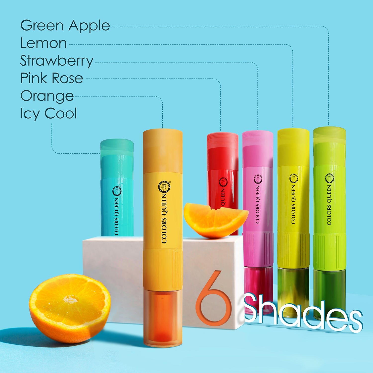 Colors Queen 2 in 1Lip Oil & Balm Duo for Soft, Smooth & Nourished Lips | Lemon - Image 4