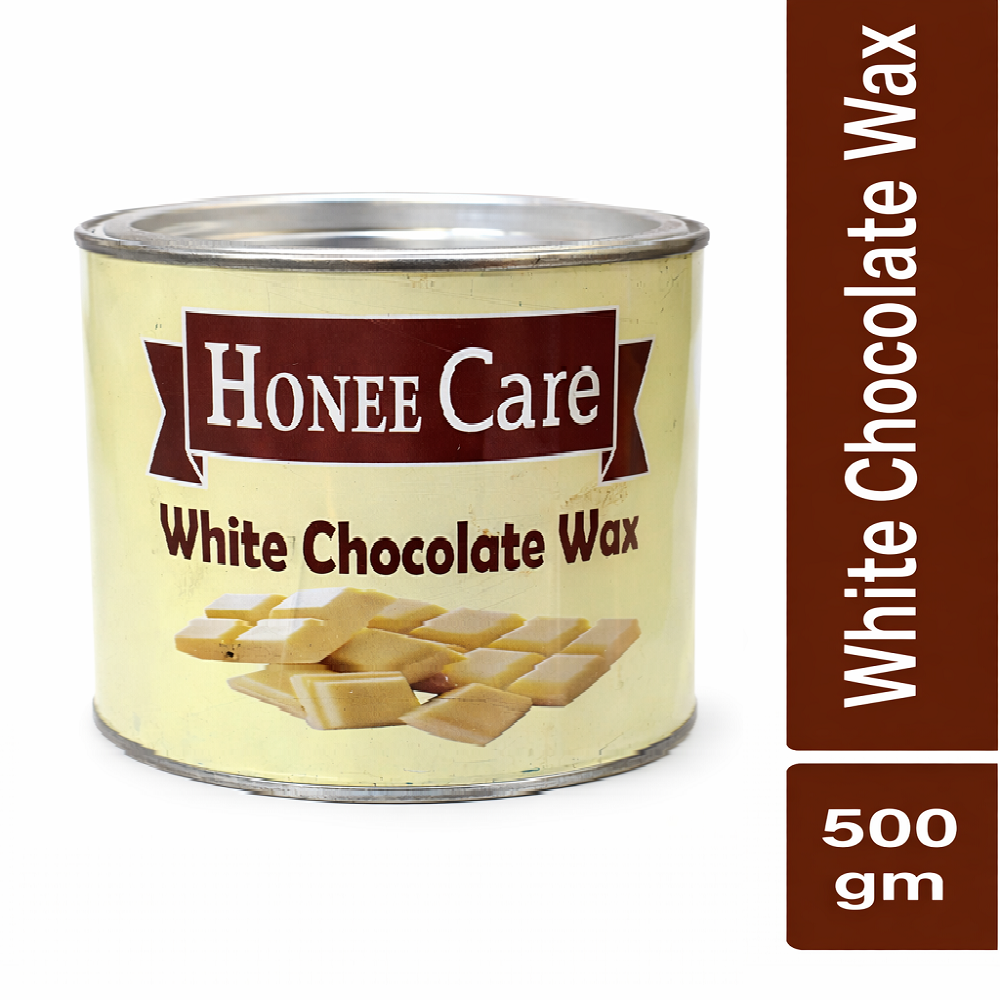 Honee Care White Chocolate Wax 500 gm | Smooth & Gentle Hair Removal Wax | Use For Face & Full Body
