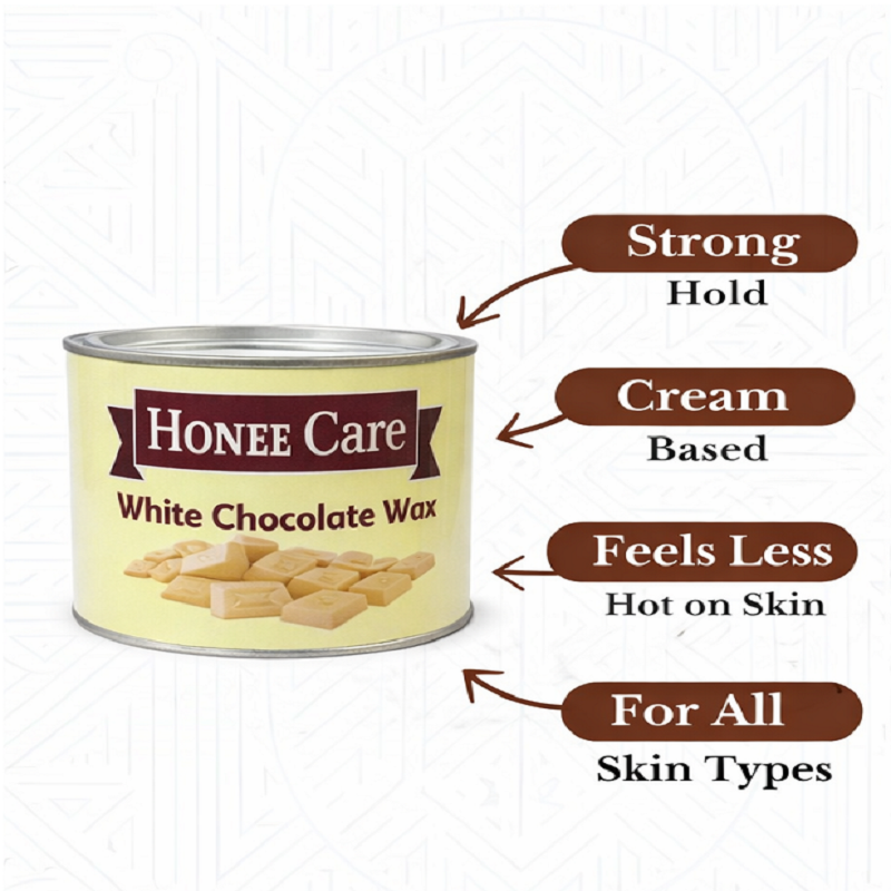 Honee Care White Chocolate Wax 500 gm | Smooth & Gentle Hair Removal Wax | Use For Face & Full Body - Image 3