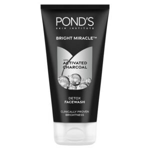 Pond’s Bright Miracle Activated Charcoal Detox Face Wash – Deep Cleansing & Oil Control