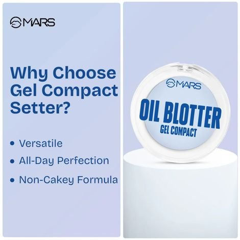 MARS Oil Blotter Gel Compact for Poreless Matte Finish | Oil Control | 5 g - Image 4