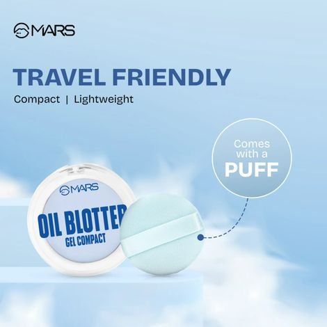 MARS Oil Blotter Gel Compact for Poreless Matte Finish | Oil Control | 5 g - Image 6