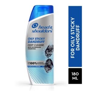 Head & Shoulders Oily Sticky Dandruff Deep Cleanse Shampoo 180 ml