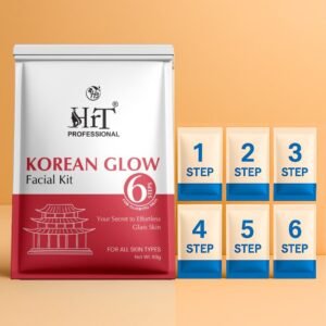 HRT Professional Korean Glow Facial Kit ? 60g | Instant Glow, Skin Brightening & Spot Removal | All Skin Types | Unisex Facial Kit