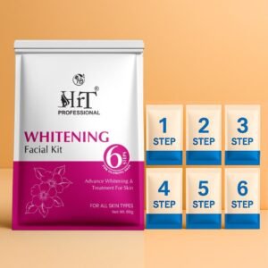 HRT Professional Whiteining Facial Kit ? 60g | Instant Glow, Skin Brightening & Spot Removal | All Skin Types | Unisex Facial Kit